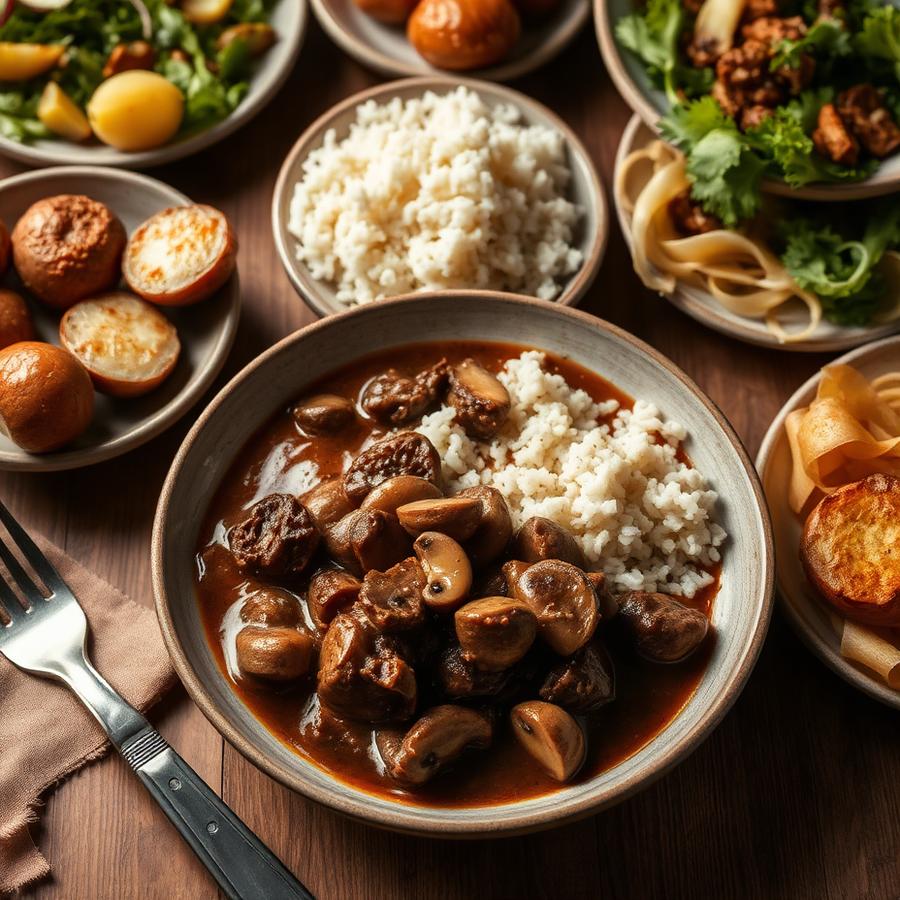 Beef & Mushrooms